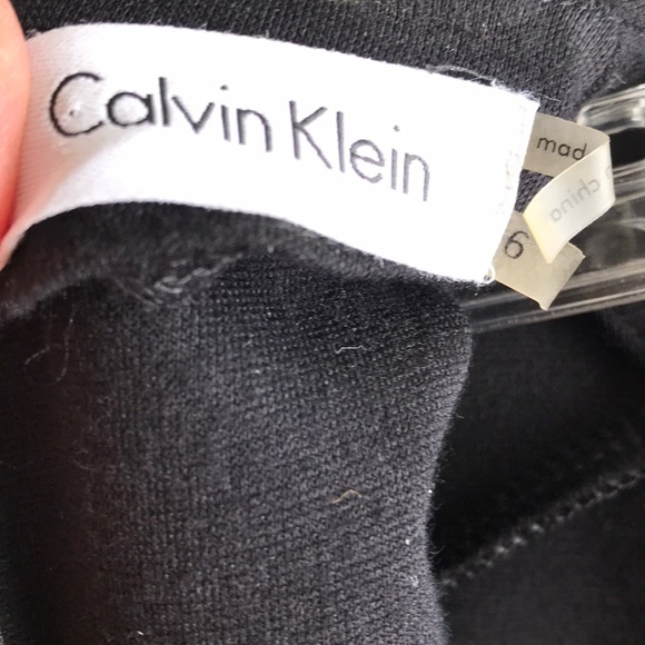 Flattering Gorgeous Black Dress Calvin Klein Sz 6 - Picture 7 of 8